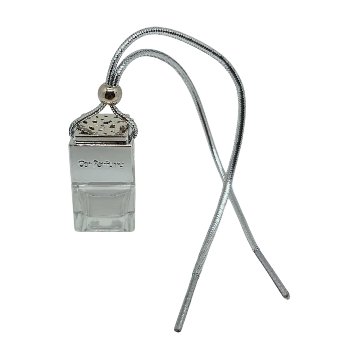 10ml Empty car hanging air freshener refillable perfume silver- pack of 12