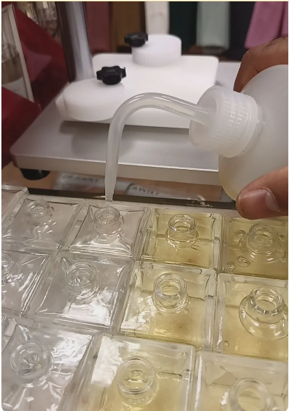 Perfumers plastic bottles