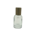 30ml or 50ml clear glass refillable spray perfume bottle with metallic lid