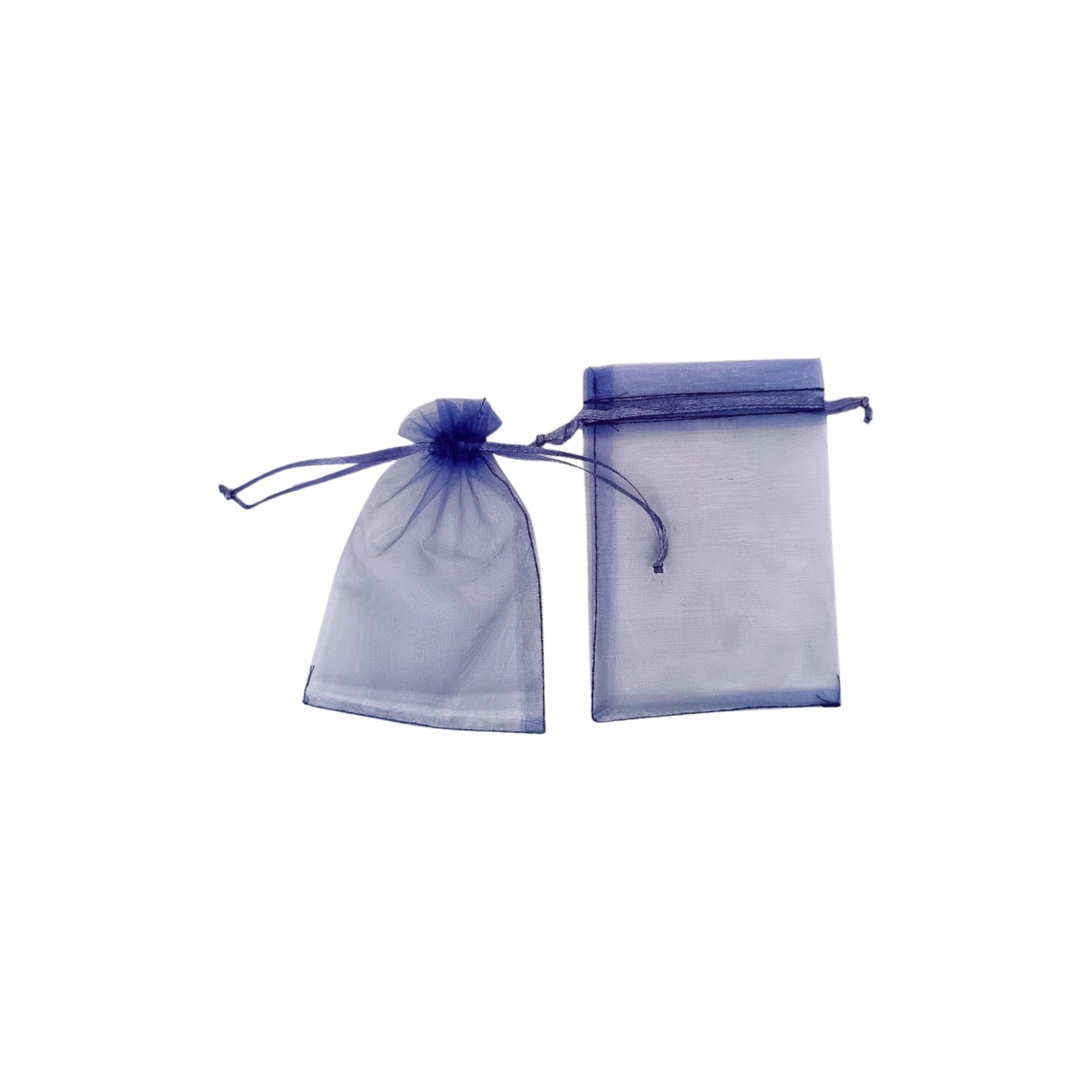 Organza gift pouches with matching ropes in violet - pack of 100