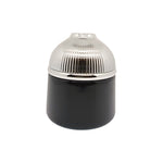 150ml Empty glass jar black with silver dome lid - for oud chips, bakhoor etc