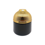 150ml Empty glass jar black with golden dome lid - for oud chips, bakhoor etc