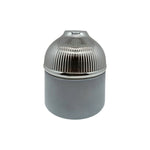 150ml Empty glass jar white with silver dome lid - for oud chips, bakhoor etc