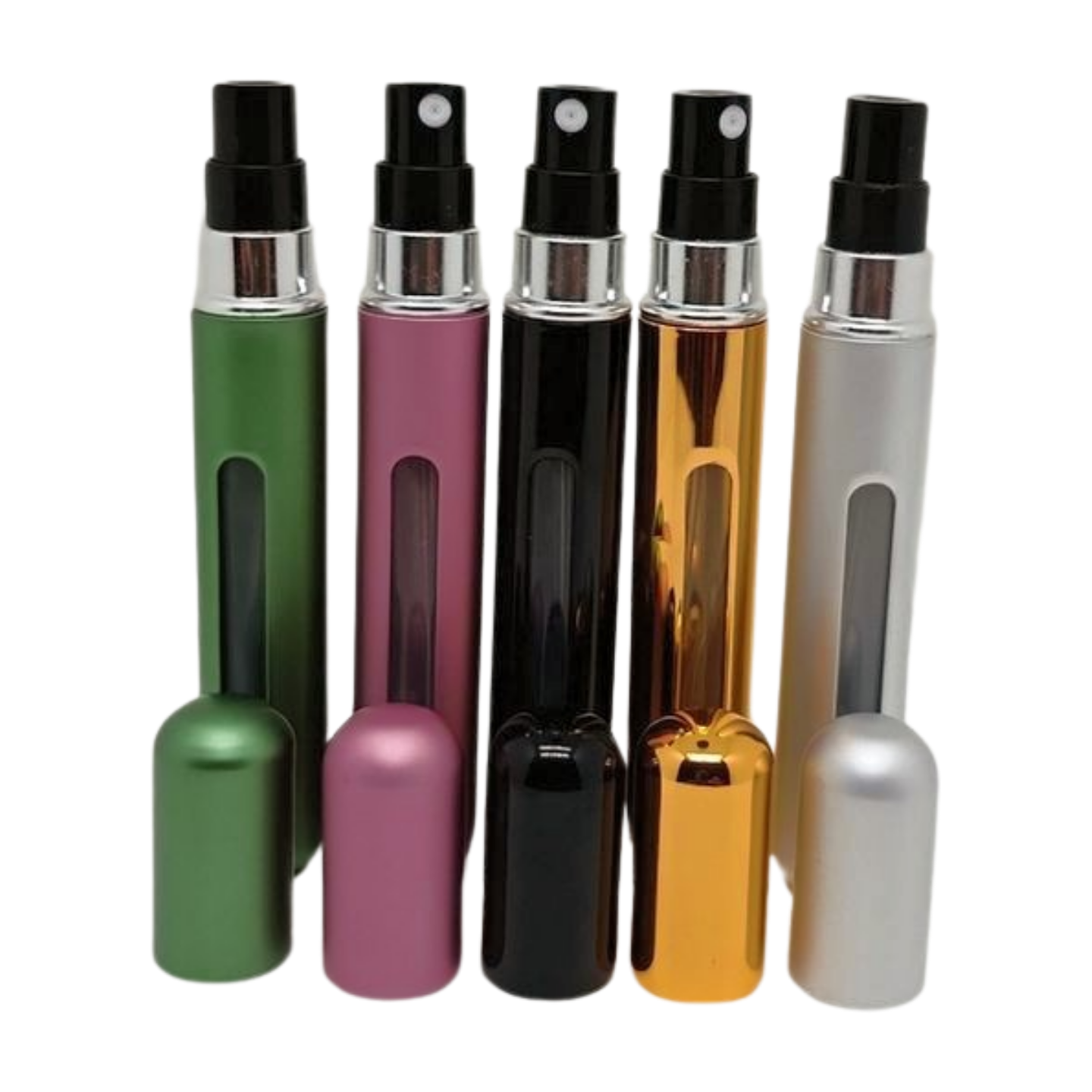 8ml Refillable atomizer perfume spray bottle mixed colours - pack of 12