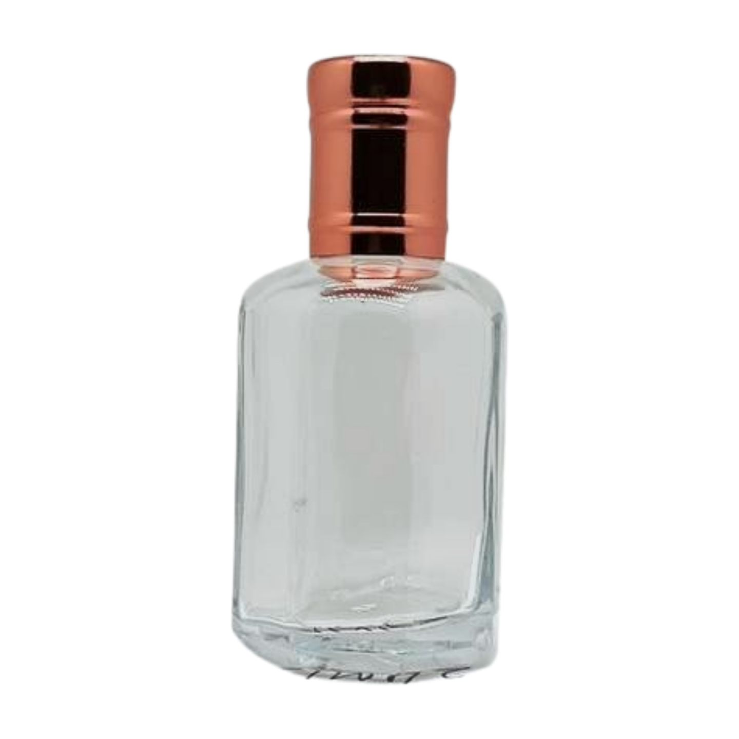 empty plain perfume oil bottle with bronze lid 25ml and roller applicator