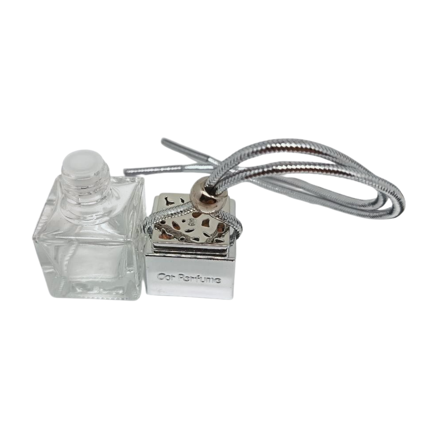 10ml Empty car hanging air freshener refillable perfume silver- pack of 12