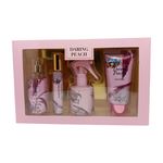 Gift box set Daring Peach - hair perfume, fragrance lotion, eau de parfum, fragrance mist