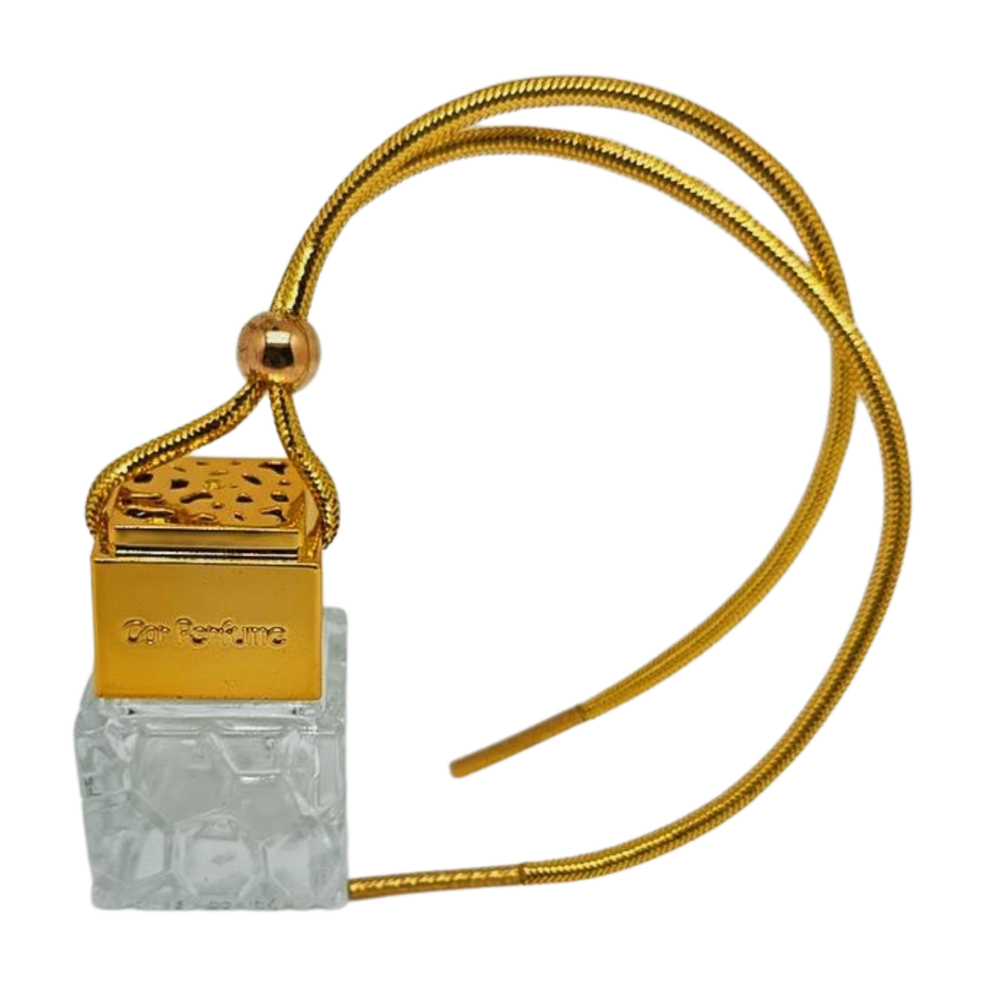 15ml Empty car hanging air freshener refillable perfume gold - pack of 12