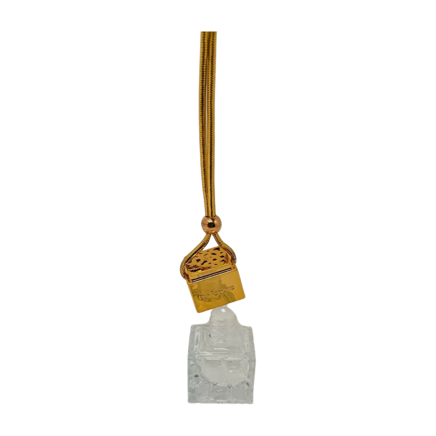 15ml Empty car hanging air freshener refillable perfume gold - pack of 12