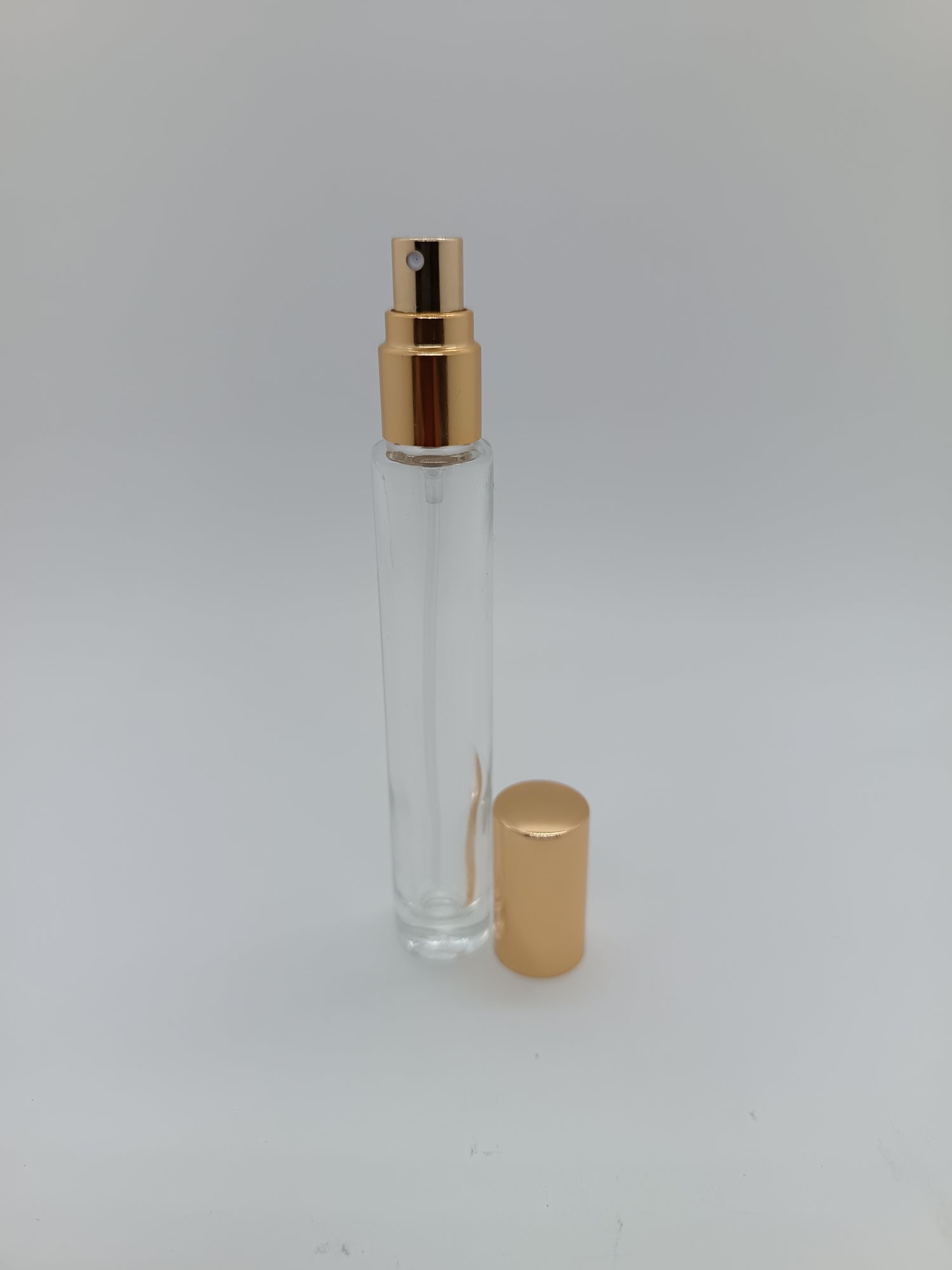Slim perfume spray pocket gold top screw cap 10ml x12